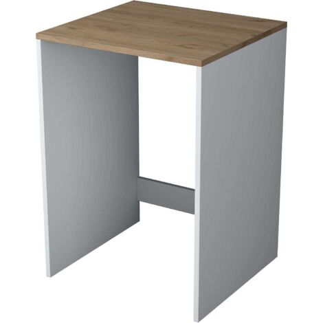 Meuble machine à laver scandinave 65 cm – Panneaux de particules mélaminés – Hauteur 91,8 cm – Fixation murale pour stabilité