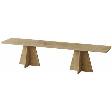 Meuble TV moderne Ralio L180cm Chêne clair (1/5)