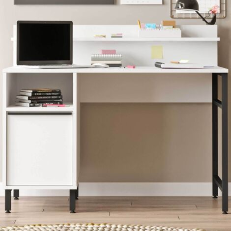 On16 Bureau d&039étude 100 % MÉLAMINE Blanc (1/5)