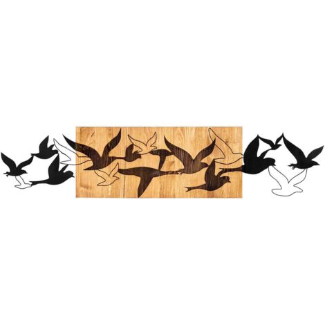 Décoration murale bois et métal Animal Albatros (1/4)