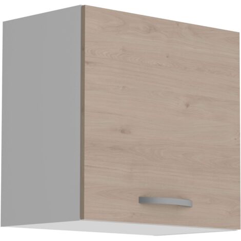 Module de cuisine supérieur Eko 1P en chêne Jackson et blanc 60x35 cm (1/5)