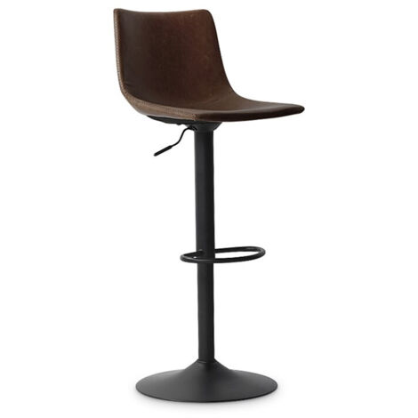 Chaise de bar réglable Fontana - brun (1/5)