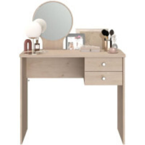 Coiffeuse Betty avec miroir - chêne (1/5)