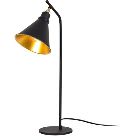 Lampe de table Krasiva cône Métal Noir et Or (1/5)