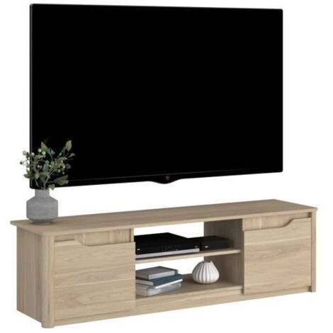 Parisot Betty meuble TV classique chêne 150 x 42 cm (1/5)