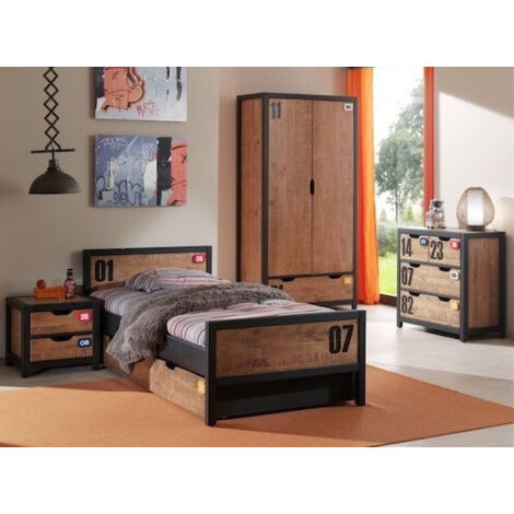 Combinaison de chambre d&039enfant Alex 2-bois de pin massif