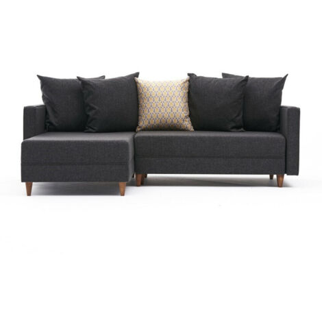 Siège d&039angle Balcab Home 215 x 150 x 80 cm Anthracite (1/5)