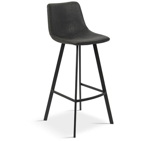 Tabouret de bar Ozan PU noir (1/3)