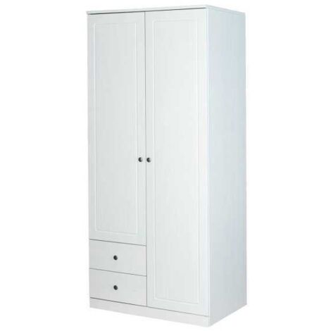 Armoire Martha 93cm avec 2 portes - blanc (1/5)