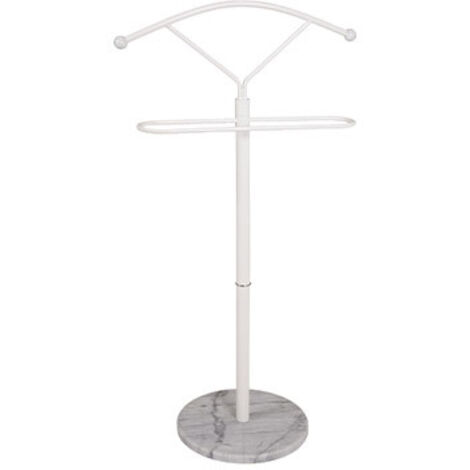 Etagère à linge Kingston - 50x32x105 cm - Acier/marbre