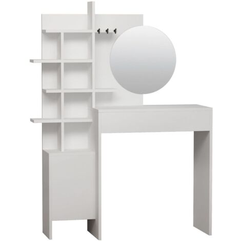 CALICOSY - Coiffeuse 10 étagères 1 porte H151 cm - MUP (1/4)