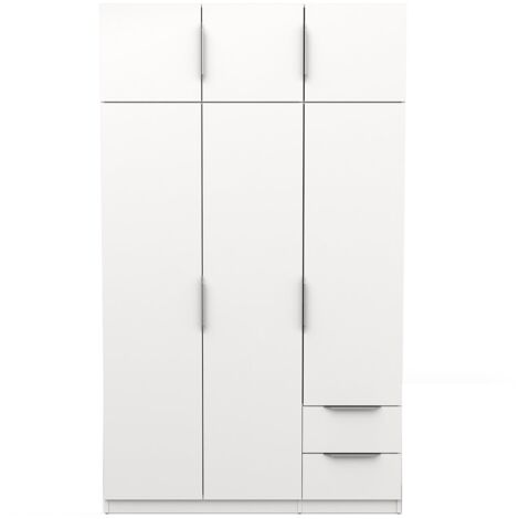 CALICOSY - Armoire 6 portes et 2 tiroirs Ghost - L119,4 cm (1/5)