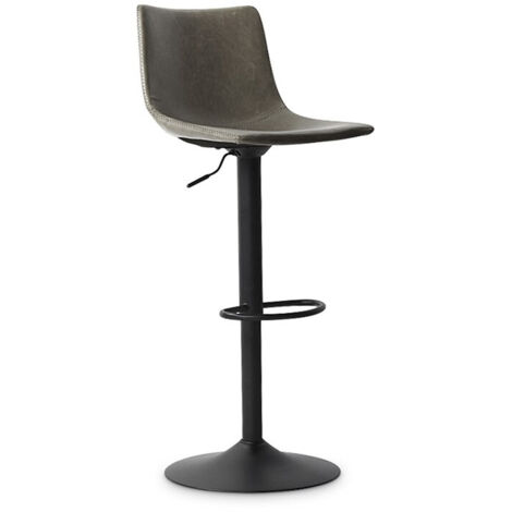 Chaise de bar réglable Fontana - gris (1/5)