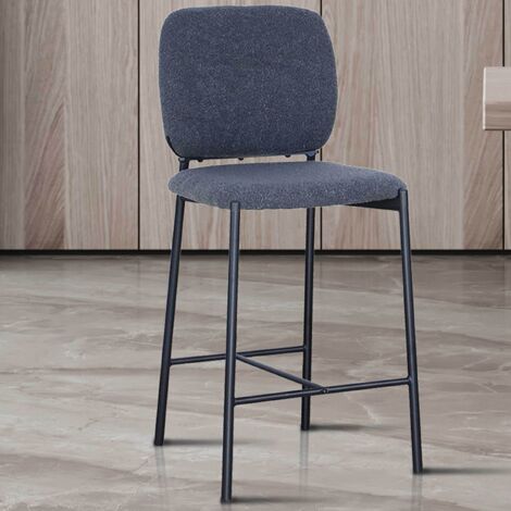 Tabouret de bar Sophia 45 x 56 x 99 cm Gris foncé (1/5)