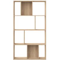 Bibliothèque 10 niches 98x33x181 cm chêne - TORANTO