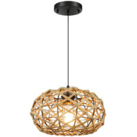 Suspension industrielle JOYINLED, lustre en métal noir style rétro, 30 cm, idéale pour îlot de cuisine, salle à manger ou bar.