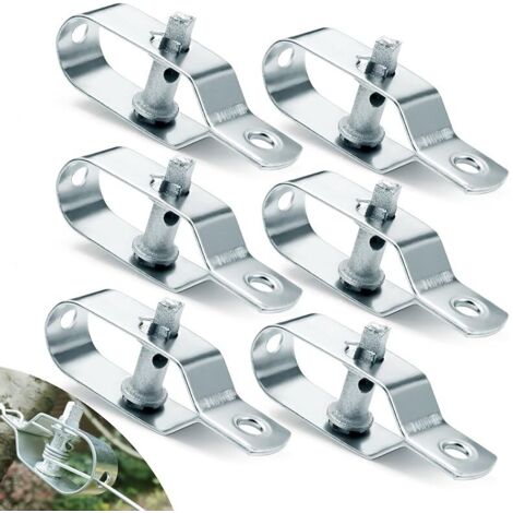 6 pezzi tenditore per cavi in acciaio zincato, tenditore per rete metallica, tenditore per stendibiancheria da 95 mm, tenditore per recinzione in rete metallica, filo di ferro, filo spinato, stendibia (1/5)