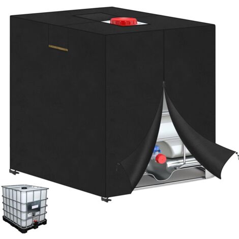Telo protettivo per serbatoio dell'acqua da 1000 L, telo di copertura per serbatoio dell'acqua piovana IBC, telo di copertura per serbatoio da 1000 L (120x80x116 cm) (1/5)