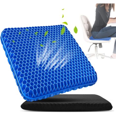 Cuscino per sedile in gel, cuscino per sedile ortopedico, cuscino per sedile ispessito a doppio strato per ufficio e sedia a rotelle