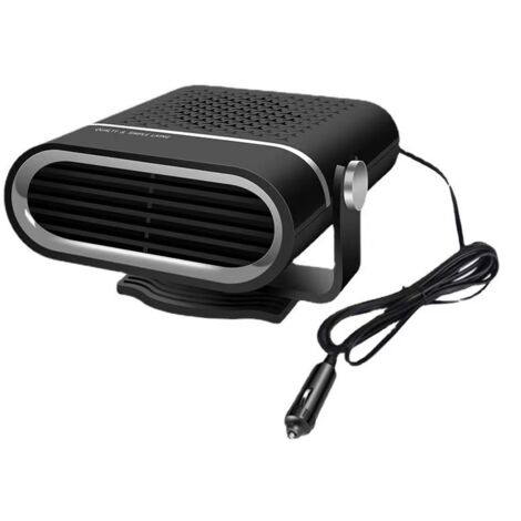 Riscaldatore per auto, riscaldatore portatile veloce per auto da 12 V, deumidificatore per parabrezza per passeggini e rimorchi, riscaldamento e raffreddamento rapidi da 150 W 2 in 1 (nero) (1/4)
