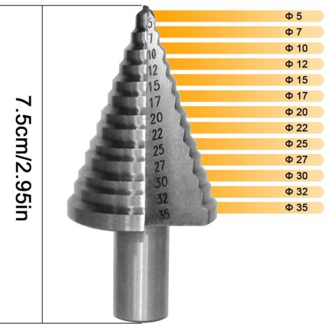 Sourcing Map Mandrino Alesatore 9.4mm H7 Punta In Carburo Flauti
