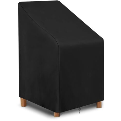 Copertura per sedia da giardino, copertura protettiva per sedie impilabili, copertura per sedia da esterno in tessuto Oxford impermeabile (64 x 64 x 120 cm)