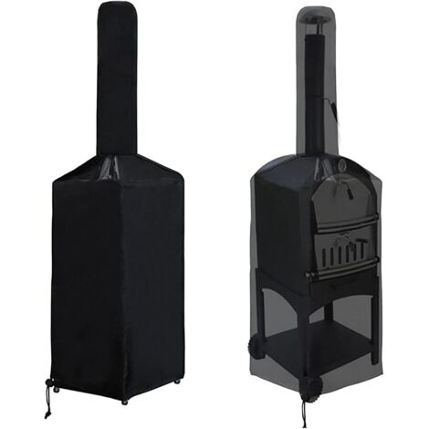 Copertura per forno per pizza - Accessorio per barbecue - Nero (160x37x50x103cm) (1/5)