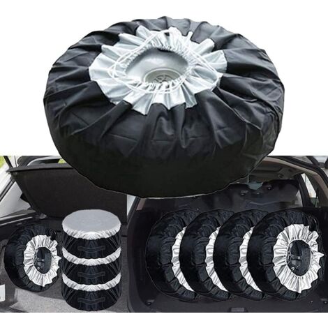 Copertura per ruota di scorta, coperture antipolvere per pneumatici da 13-19", 4 pezzi (1/5)