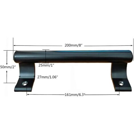 2 Pezzi Maniglia Per Porta Da Fienile Maniglia Per Porta In Acciaio Nero Massiccio Maniglia Per Porta Scorrevole In Acciaio Nero O Inossidabile Viti Incluse 85533457