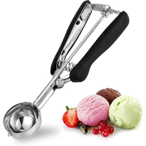 Paletta per gelato da 44 mm, paletta per gelato in acciaio inossidabile per paletta per gelato, pasticceria, scavino per melone (1/5)
