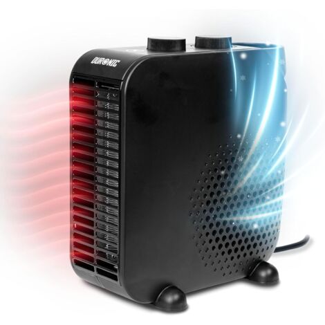 Termoventilatore elettrico da 2000 W 2 impostazioni di potenza Posizione verticale o orizzontale (1/5)