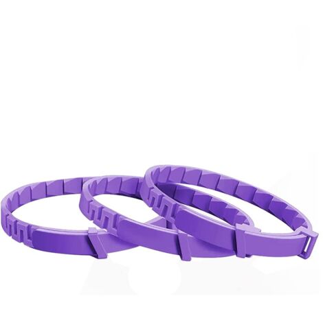 Confezione da 3 collari calmanti per gatti, feromoni naturali, riducono l'ansia e l'aggressività degli animali domestici, regolabili, viola (1/5)