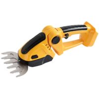 Tosaerba 2 in 1, 24 V, testa girevole, taglio a 90°, affilato e durevole, 1000 giri/min, giallo, materiale in acciaio inossidabile