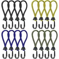 16 pezzi corde elastiche con ganci tende gancio elastico gancio tenda da campeggio cinghia elastica in gomma per teloni da campeggio tende da sole 15 cm