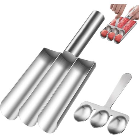 Cuchara para hacer albóndigas, cuchara para hacer albóndigas, máquina para hacer albóndigas con formador de bolas (1/5)