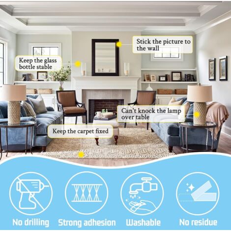 3m Cintas Doble Cara Cinta Adhesiva De Doble Cara Extrafuerte 3M, Potente Adhesivo De Montaje Para Interiores Y Exteriores, Resistente Al Agua Y A Altas Temperaturas (25 Mm X 3 M