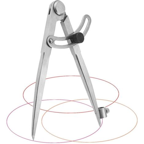 Compás de carpintero de 20 cm, compás profesional para dibujar círculos, carpintería, metalistería y marroquinería.