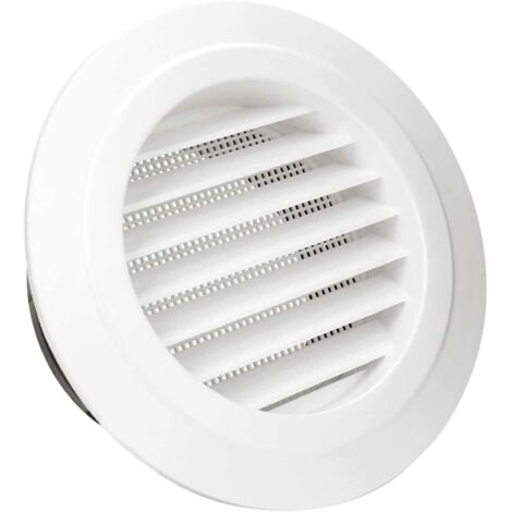 Salida de ventilación, rejilla de ventilación redonda de ABS de 4" con protección contra insectos para conductos, salida de ventilación con rejilla de protección (ø100 mm) (1/5)