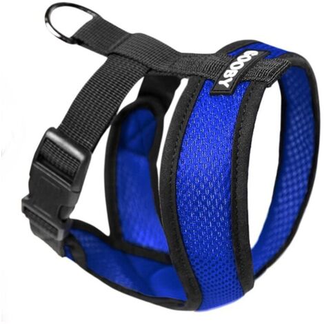 Arnés para perros GOOBY, poliéster, azul, M