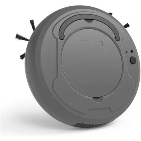 Robot aspirador con gran potencia de succión y sensor anticaída inteligente de 1800 PA, ideal para apartamentos, casas pequeñas, suelos duros y alfombras de pelo corto, color negro.