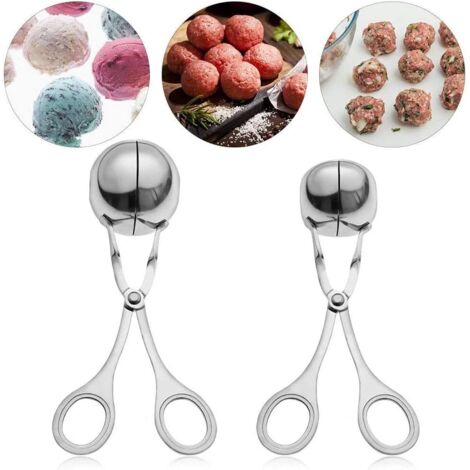 Máquina para hacer albóndigas, máquina para hacer albóndigas de acero inoxidable, antiadherente para carne, utilizada para albóndigas (1/5)