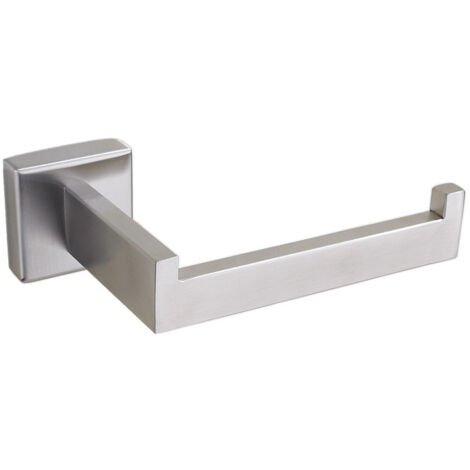 Portarrollos de papel higiénico de pared de acero inoxidable 304 de primera calidad para baño, cuadrado, resistente al óxido. (1/5)