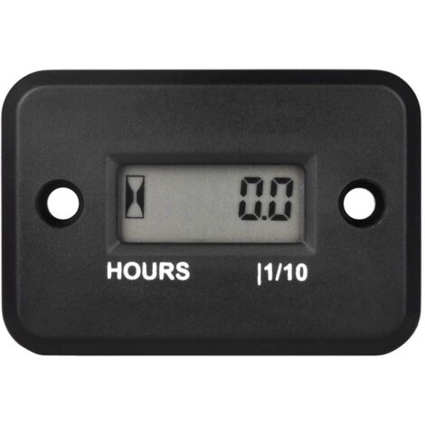 Contador de horas digital inductivo para mantenimiento, diseño resistente al agua para cortadoras de césped, motosierras, motocicletas y quitanieves. (1/5)