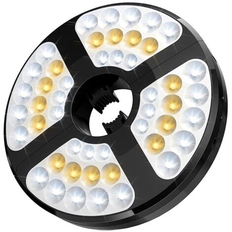 Aplicación LED de jardín, recargable, 4400 mAh, con gancho, color negro (1/5)