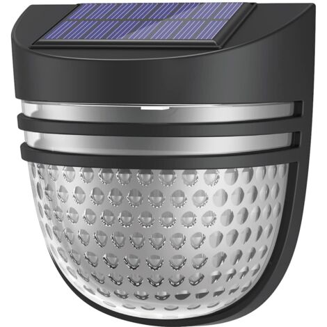 Luz solar LED para exteriores, 2 modos, IP65, impermeable, decorativa, para pared, cerca, patio, garaje, porche y entrada.