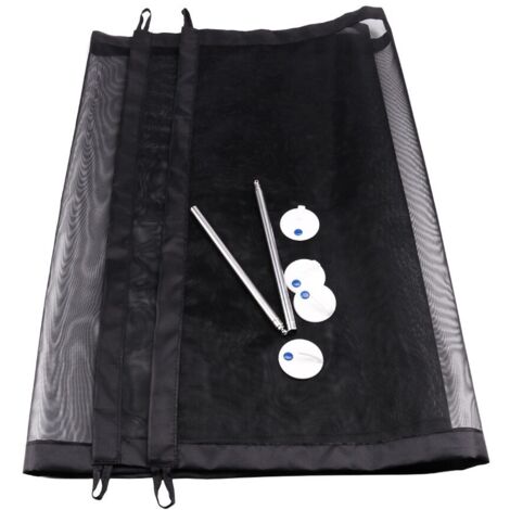 Jaula para perros, nailon, plegable, 72 x 180 cm, color negro