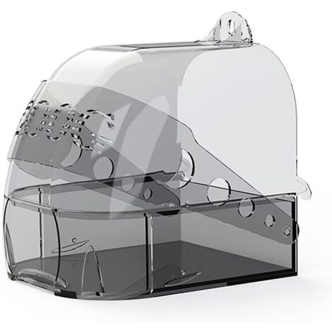 Baño para pájaros para jaula, versión mejorada, baño para loros, baño colgante para pájaros, suministros para jaulas de pájaros, baño multiusos, nido para dormir
