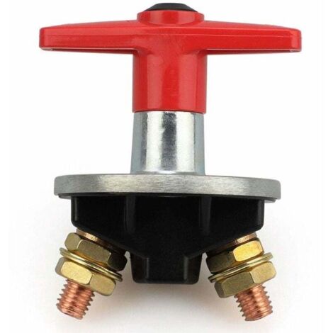 Interruptor de corte de batería, 12 V-60 V, 200 A, universal, con llave fija para coche. (1/5)