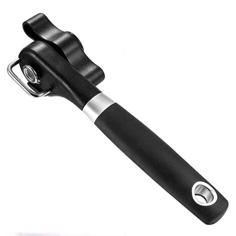 Abrelatas, acero inoxidable, 22x6 cm, negro/plata (1/5)