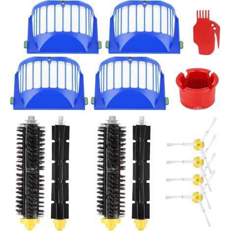Repuestos para iRobot Roomba 600 605 615 616 620 621 630 635 650 652 660 665 680 690 695 Series Cepillo y filtro Robot Aspirador Repuestos con tornillos (1/5)